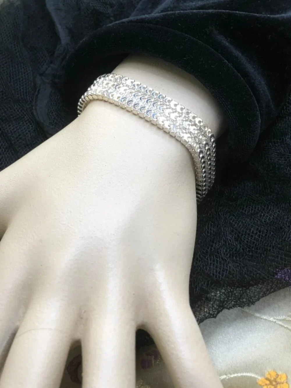 925 Sterling Silver Mesh 1/2